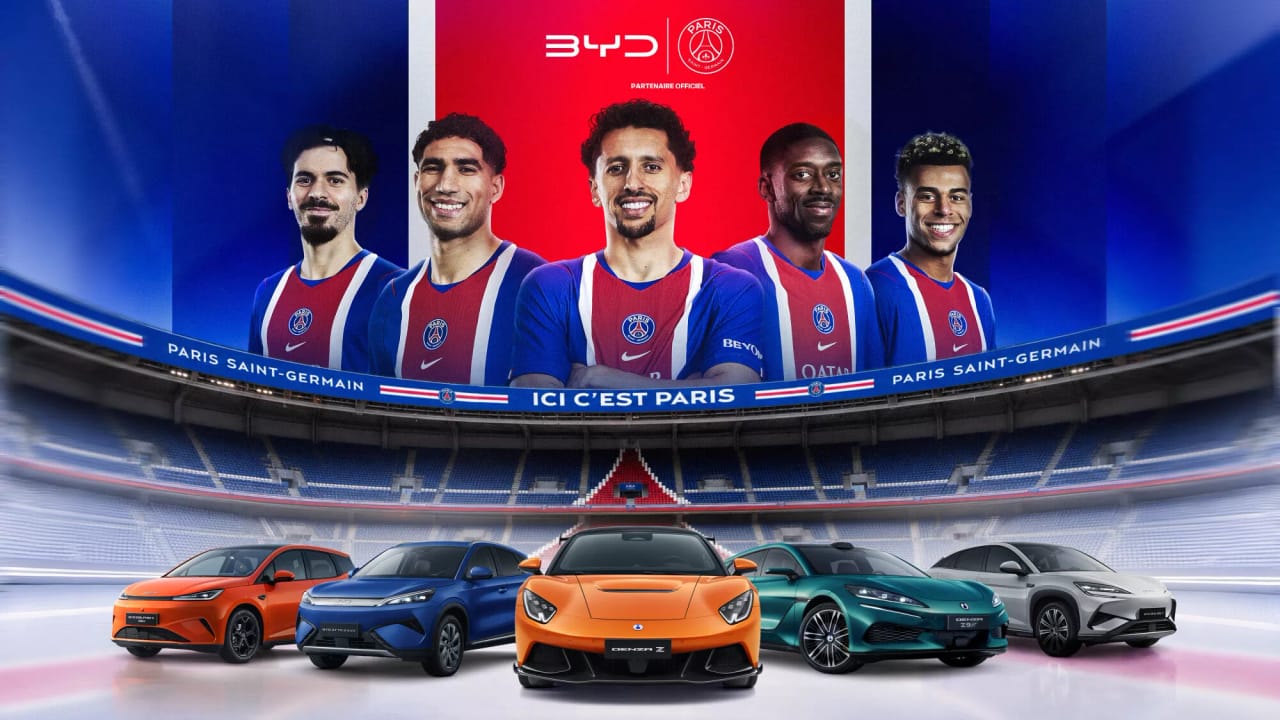 BYD Partenaire Officiel du Paris Saint-Germain, un Coup de Maître !